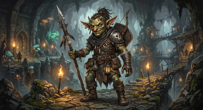AI-generated goblin character, first one-shot generation in a painterly style